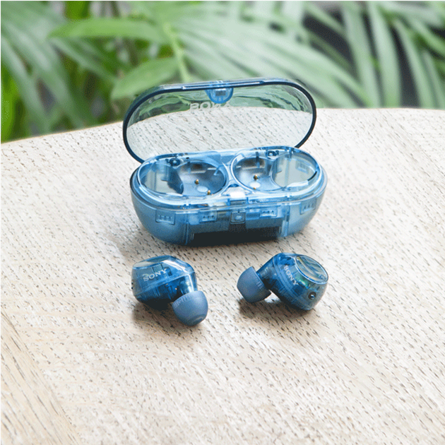 Sony wireless earbuds.