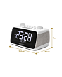 Roberts ORTUS4W Radio Alarm Clock Large Display DAB+ in White