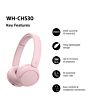 Sony WHCH530P.CE7 Wireless Over ear headphones - Pink