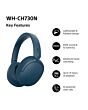 Sony WHCH730NL.CE7 Wireless Noise Cancelling Over ear headphones - Blue