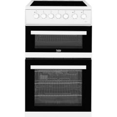 Beko EDVC503W Cooker 50cm Double Oven Electric