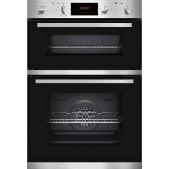 Blomberg ROTN9202DX Built Under Electric Double Oven in Dark Steel
