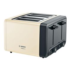 Bosch TAT4P447GB 4 Slot Toaster in Cream