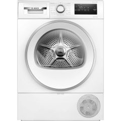 Bosch WTH85226GB 8kg Heat Pump Tumble Dryer in White / Silver Porthole 