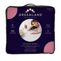 Dreamland 16694C Single Underblanket "Scandi Sherpa Intelliheat" Elasticated Corner Straps