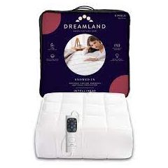 Dreamland 16886C Single Underblanket Snowed In Organic Cotton