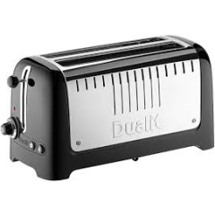 Dualit 46025 4 Long Slot Lite Toaster Range In Gloss Black