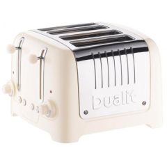 Dualit 46213 4 Slice Lite Toaster Canvas white