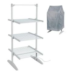 Igenix IGHA02236 3 Tiered Heated Airer In Silver