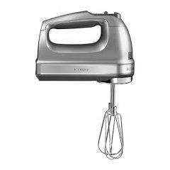 KitchenAid 5KHM9212BCU Hand Mixer 9 Speed in Contour Silver