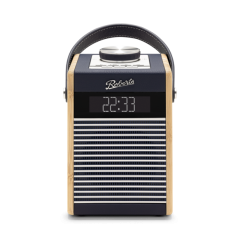 Roberts RAMBLERMIDINB DAB/DAB+/FM Alarms Bluetooth Built In Battery Charger in Navy Blue