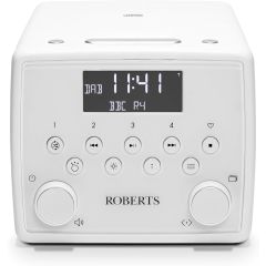 Roberts SOUND49W Alarm Clock CD DAB+ Bluetooth in White
