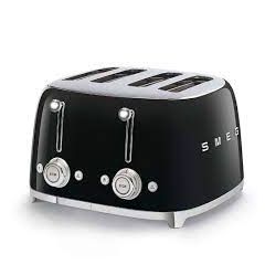 Smeg TSF03BLUK 4 Slot Toaster in Black