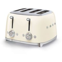 Smeg TSF03CRUK 4 Slot Toaster in Cream