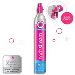 Sodastream PINKGAS 60Ltr Cylinder *** Quick Connect Only***