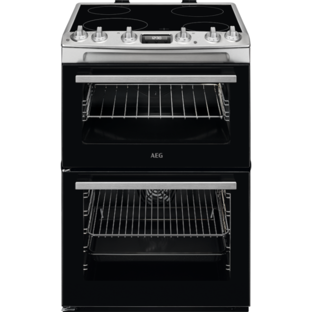 AEG CCX6530ACM Cooker 60cm Ceramic Hob in Stainless Steel