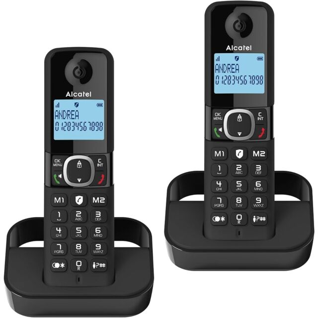 Alcatel F860DUO Cordless Phone With Answer Machine