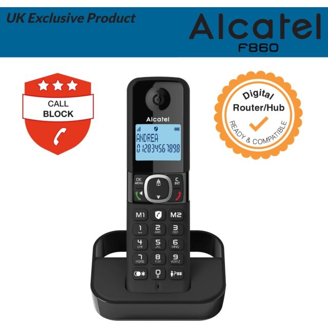 Alcatel F860DUO Cordless Phone With Answer Machine