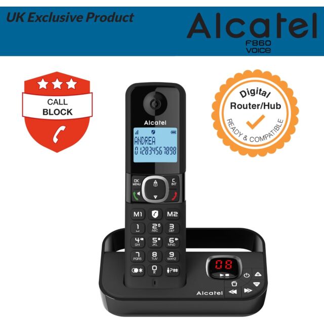Alcatel F860TRIO F860 DECT PHONE WITH VOICEMAIL TRIO