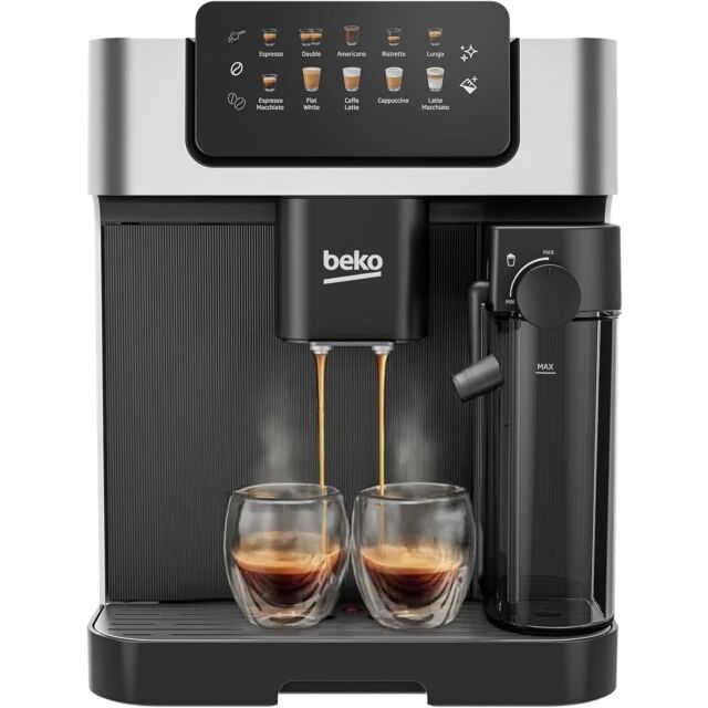 Beko CEG7304X Bean to Cup Fully Automatic Espresso Machine with Integrated Milk Jug - Silver