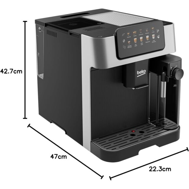 Beko CEG7304X Bean to Cup Fully Automatic Espresso Machine with Integrated Milk Jug - Silver