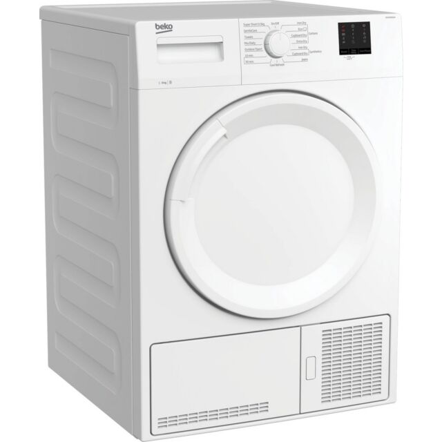 Beko DTKCE90021W Condenser Tumble Dryer 9kg with Sensor Programmes - White