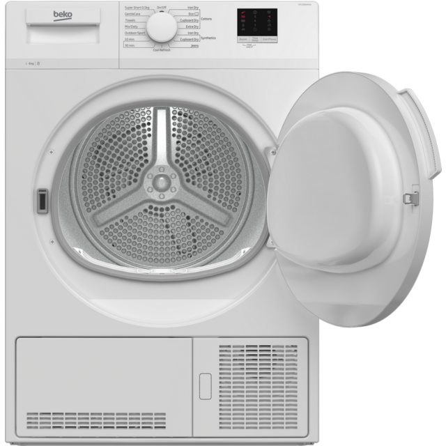 Beko DTLCE80041W Condenser Tumble Dryer 8kg in White