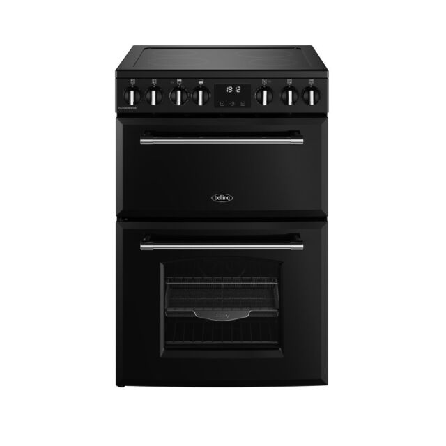 Belling FMRA60EB Farmhouse Cooker Electric 60cm in Black (444411810)