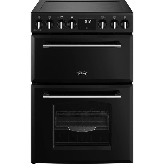 Belling FMRA60EIB Farmhouse Cooker Electric Induction Hob 60cm in Black (444411815) 