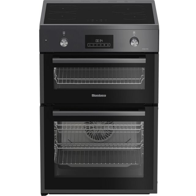 Blomberg HIRN651N Cooker Double Oven Induction Hob W60cm in Anthracite