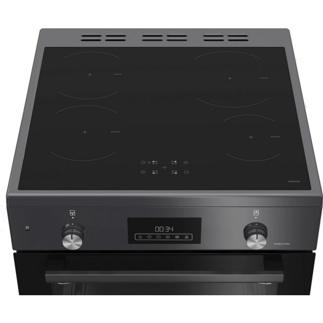 Blomberg HIRN651N Cooker Double Oven Induction Hob W60cm in Anthracite
