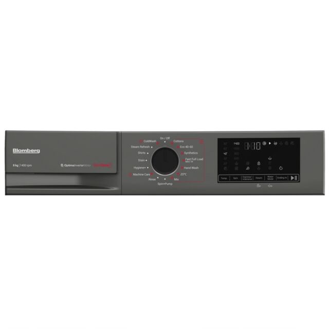 Blomberg LWA18461G Washing Machine 8kg 1400 Spin in Graphite