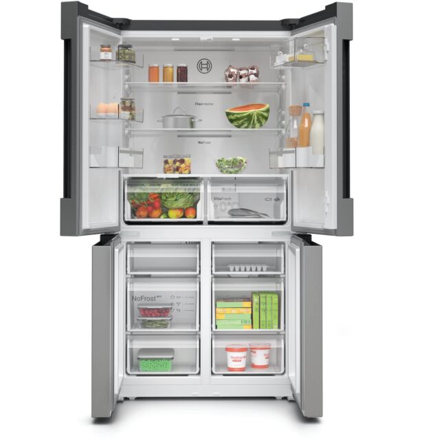 Bosch KFN96VPEAG American Style Fridge Freezer 4 Door in Stainless Steel