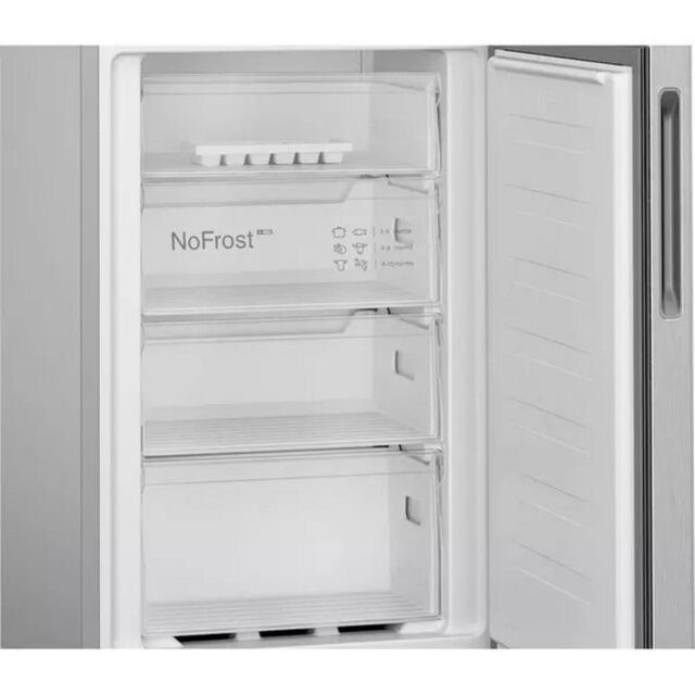Bosch KGN27NLEAG Fridge Freezer Frost Free W55cm in Silver