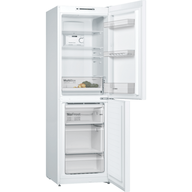 Bosch KGN34NWEAG Fridge Freezer Frost Free White W60 H186