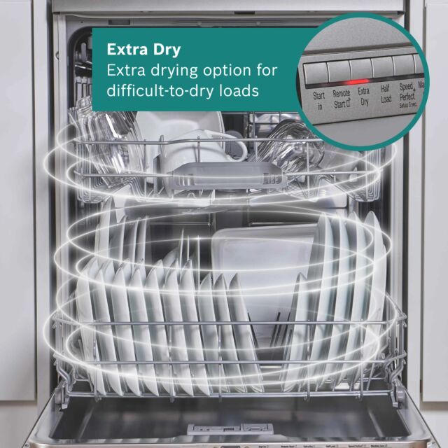 Bosch SMH4HVX14G Integrated Dishwasher Vario Hinge Cutlery Tray