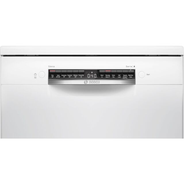 Bosch SMS4EMW06G WiFi-enabled Dishwasher - White - 14 Place Settings