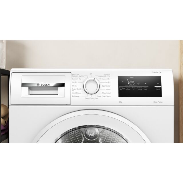 Bosch WTH85225GB 8kg Heat Pump Tumble Dryer - White