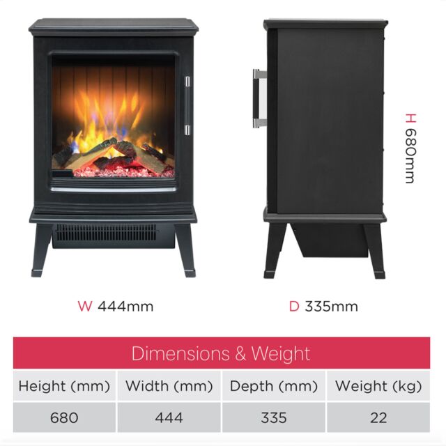 Dimplex STH20 inchSouthbankinch 3D Optimflame Stove Fire 2Kw Heat