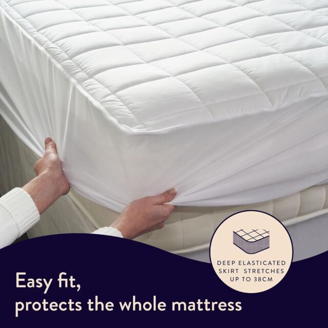 Dreamland 16890C Super King Underblanket Dual Control Fitted Snowed In Organic