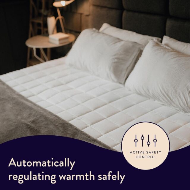 Dreamland 16890C Super King Underblanket Dual Control Fitted Snowed In Organic