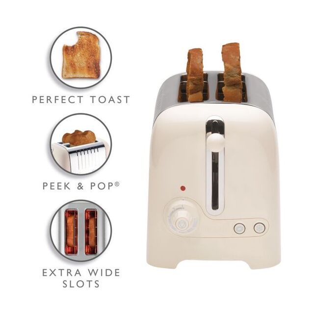 Dualit 26263 2 Slice Lite Toaster in Canvas White