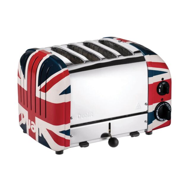 Dualit 40555 4 Slot AWS Toaster in Union Jack 80th Anniversary (BUY THIS VARIO AWS TOASTER AND GET 10% OFF ANY DUALIT KETTLE)
