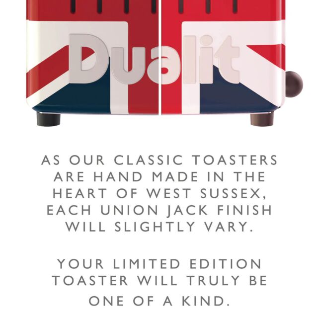 Dualit 40555 4 Slot AWS Toaster in Union Jack 80th Anniversary (BUY THIS VARIO AWS TOASTER AND GET 10% OFF ANY DUALIT KETTLE)