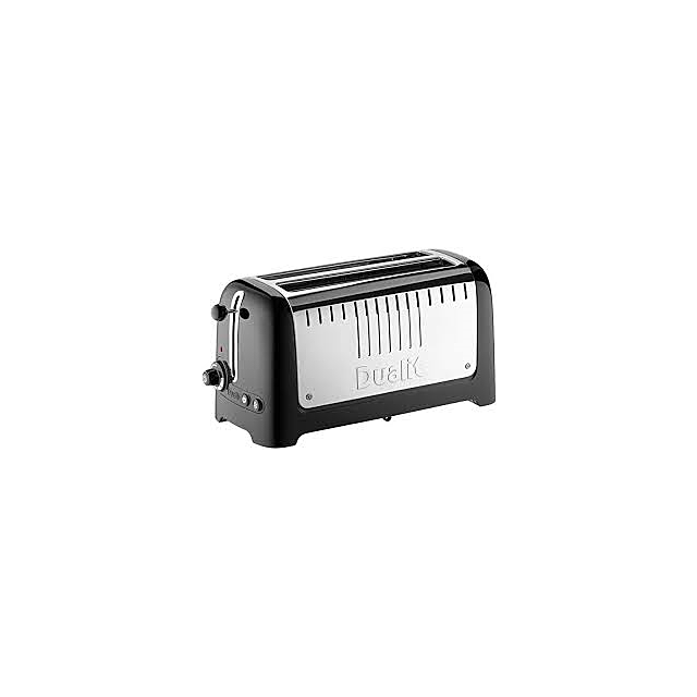 Dualit 46025 4 Long Slot Lite Toaster Range In Gloss Black
