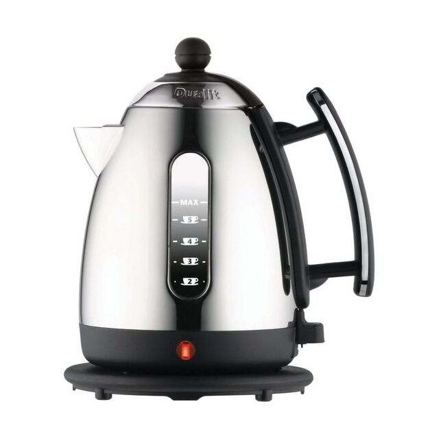 Dualit 72000 Jug Kettle in Black & Polished Chrome Lite Range 3Kw