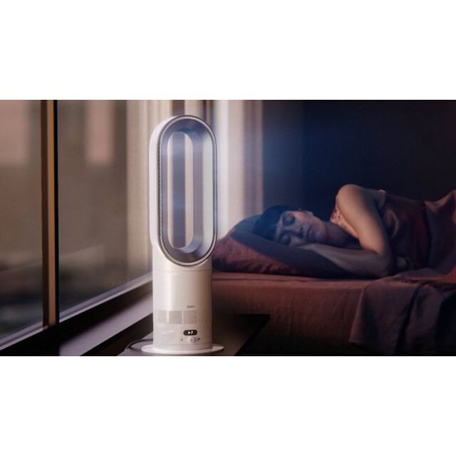 Dyson HF1 Hot+Cool Remote Link Pre-Heat Heater And Cooling Fan - White/Nickel