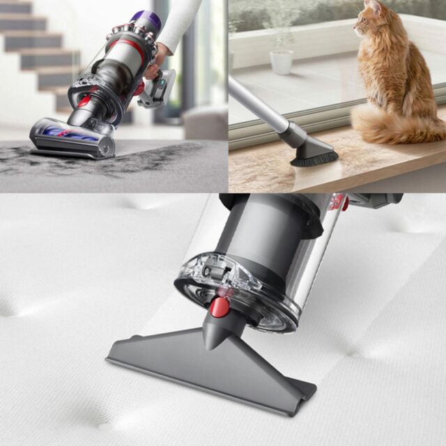 Dyson V11EXTRA Cordless Vacuum Cleaner in Nickel/Red