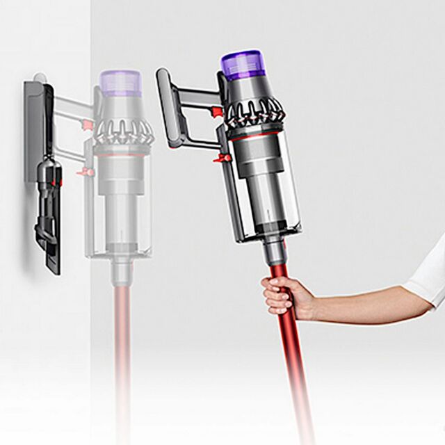 Dyson V11EXTRA Cordless Vacuum Cleaner in Nickel/Red