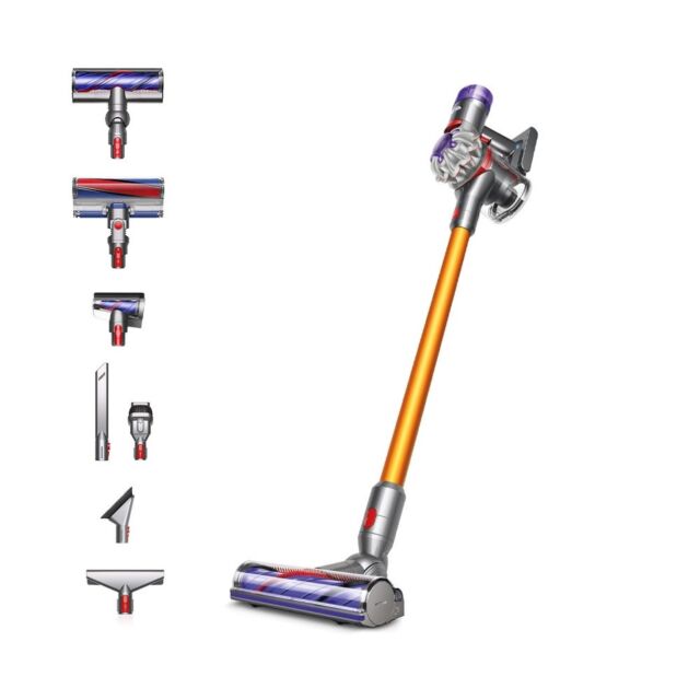 Dyson V8ABS-2023 Cordless Vacuum Cleaner in Silver/Yellow